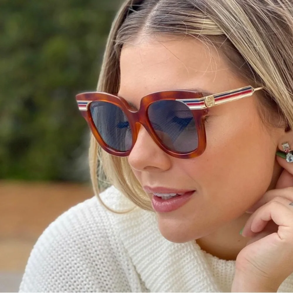 New 💯 Authentic Gucci GG0281S 006 50 Ladies Sunglasses - Picture 4 of 17